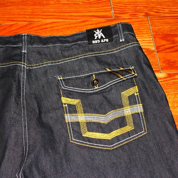 Red Ape Relaxed Fit Dark Wash Jeans | Big & Tall Comfort Denim | Size 48x33 | NW - Picture 9 of 14